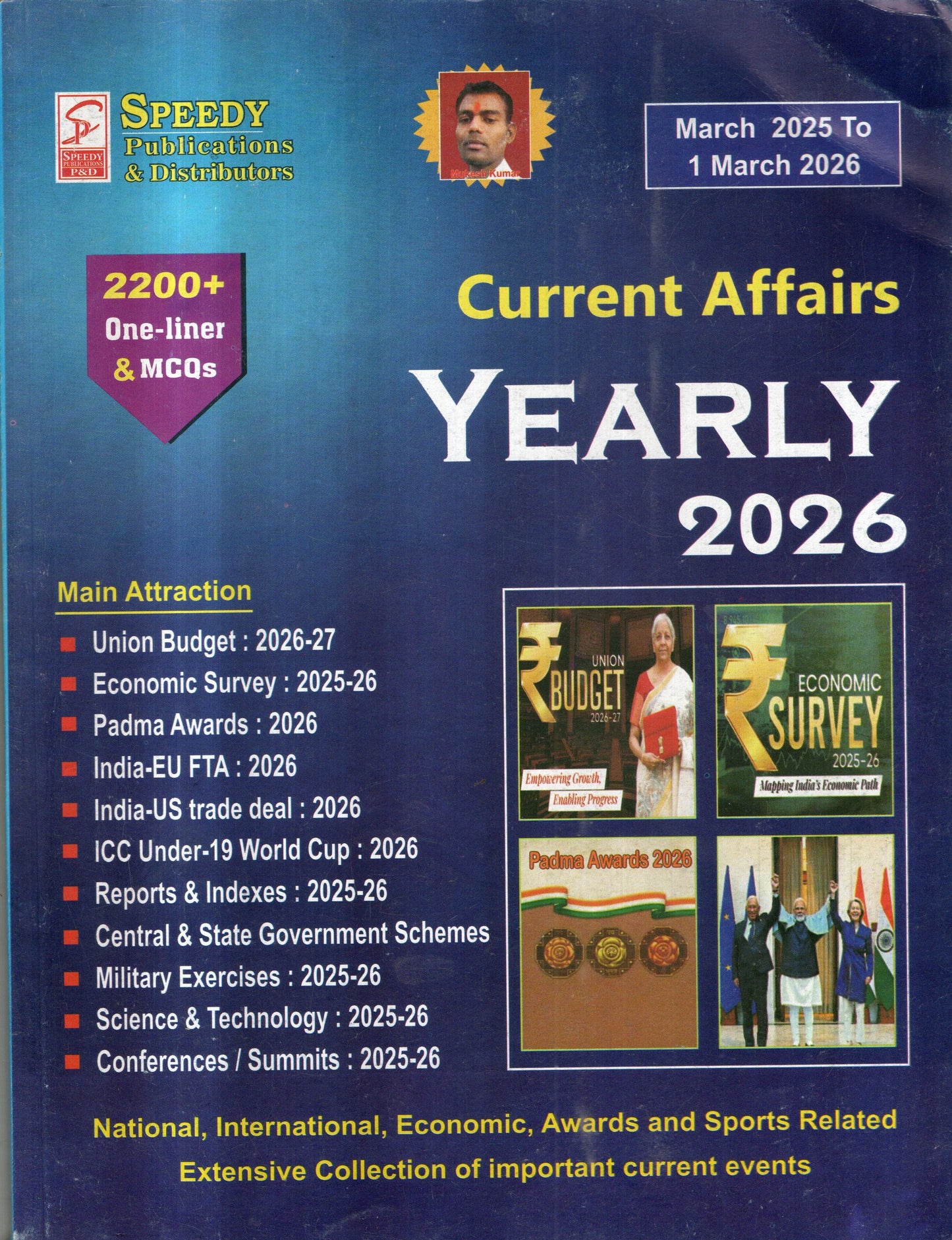 Speedy Current Affairs Yearly || English Version || Original Book || March 2025 to March 2026