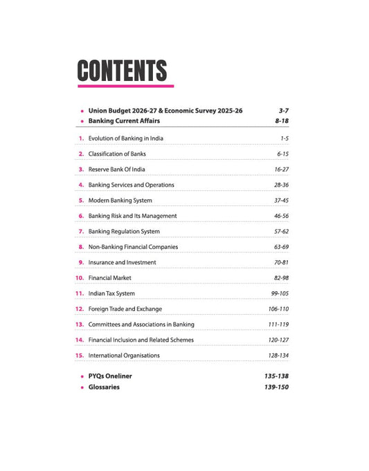 Arihant Banking Awareness | For IBPS, SBI, RBI & Other Banking Exams | To-the-Point Notes, Current Affairs & Recent Developments | Economic Survey 2025–26 & Union Budget 2026–27