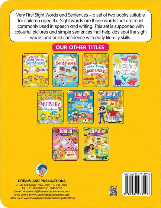 Very First Sight Words Sentences Level - 1