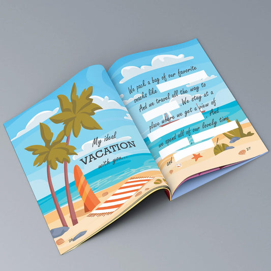 exciting Lives A Book About You - Gift for Valentines, Valentine's Day, Love Gift for Valentines, Birthday, Anniversary, For Girlfriend, Boyfriend, Husband, Wife, Greeting Card Book