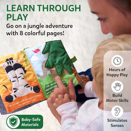 Skillmatics Peek-A-Boo - Jungle Theme Soft Cloth Book