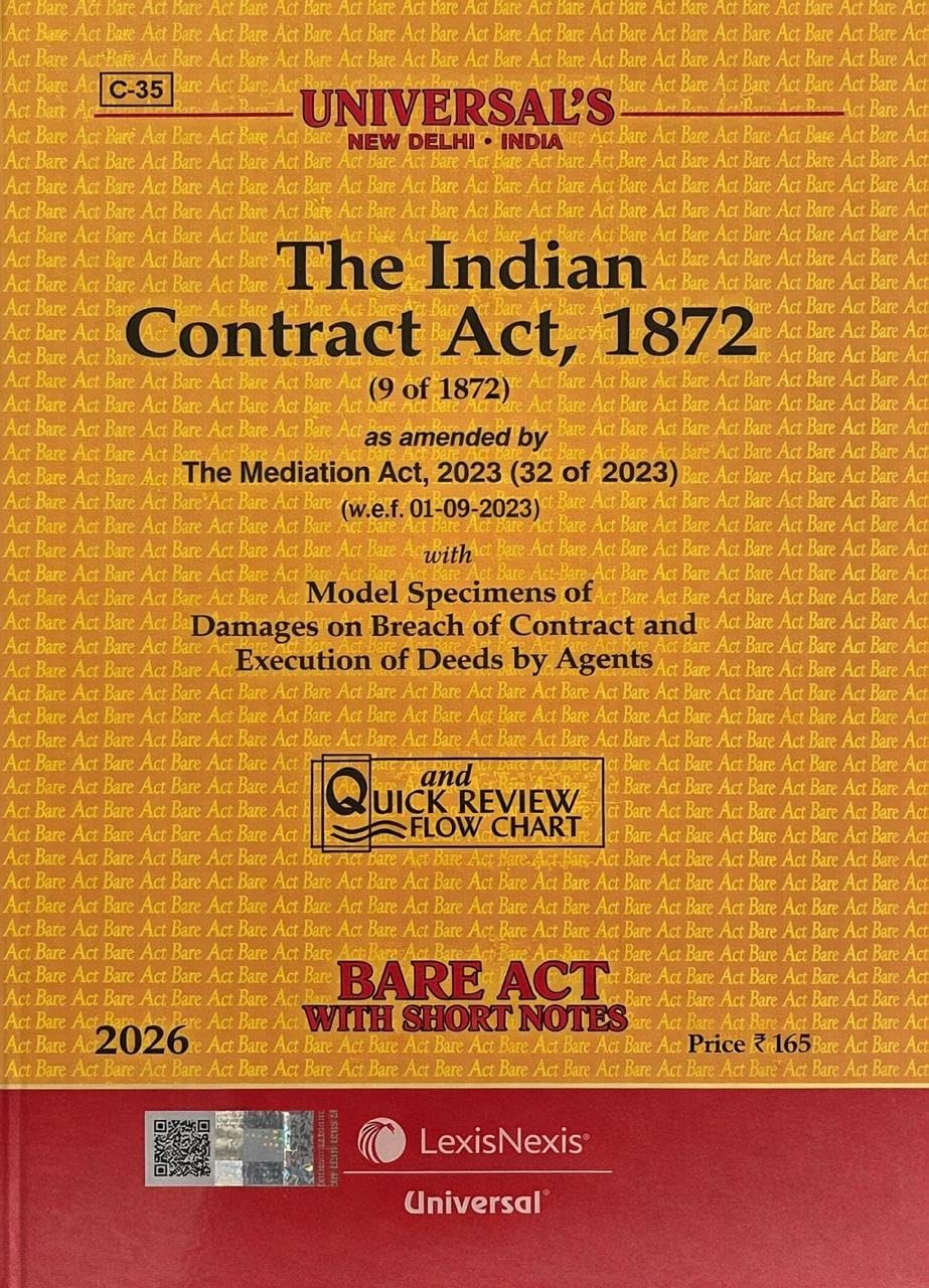 Universal's The Indian Contract Act, 1872 Bare Act with Short Notes (2026 Edition) - LexisNexis