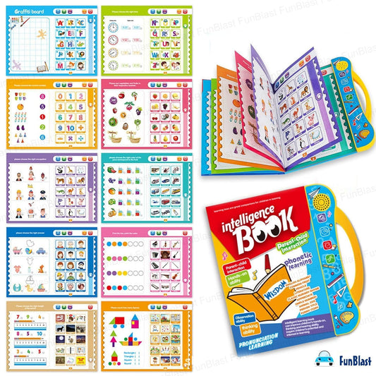 Musical English Interactive Children Learning Book|Educational Phonetic Learning Book| 22 Pages | 3 Interactive Modes - Read, Music & G - Girls & Boys