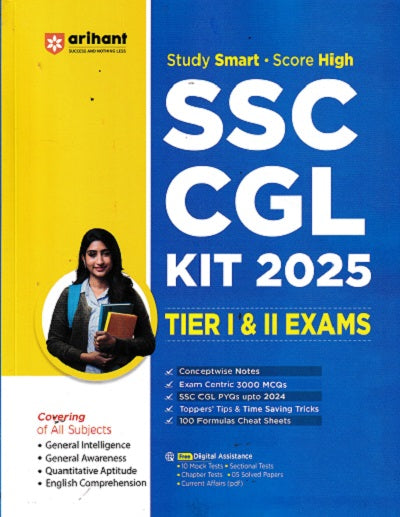 SSC CGL Tier I & II Exam 2025 | Complete Study Guide | Conceptwise Notes & 3000 MCQs | English Medium