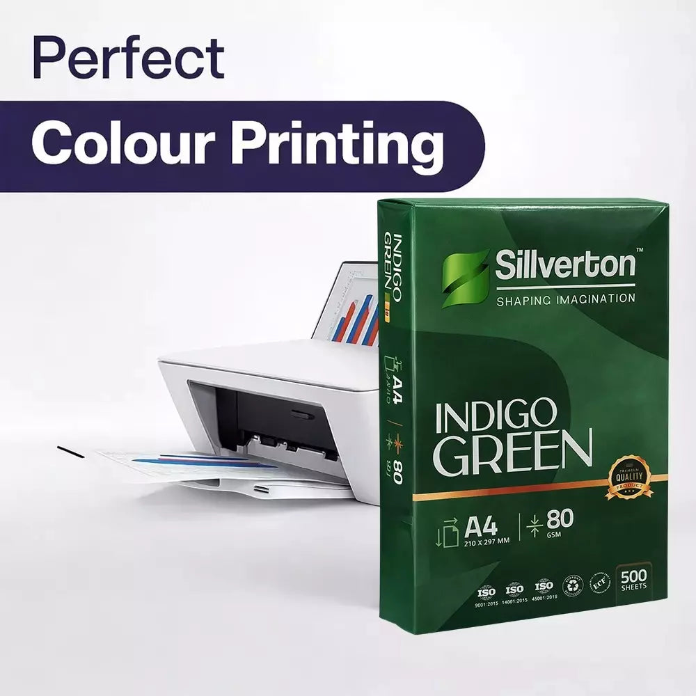 Sillverton 75 GSM White A4 Size Copier Paper (Pack of 1 Ream)