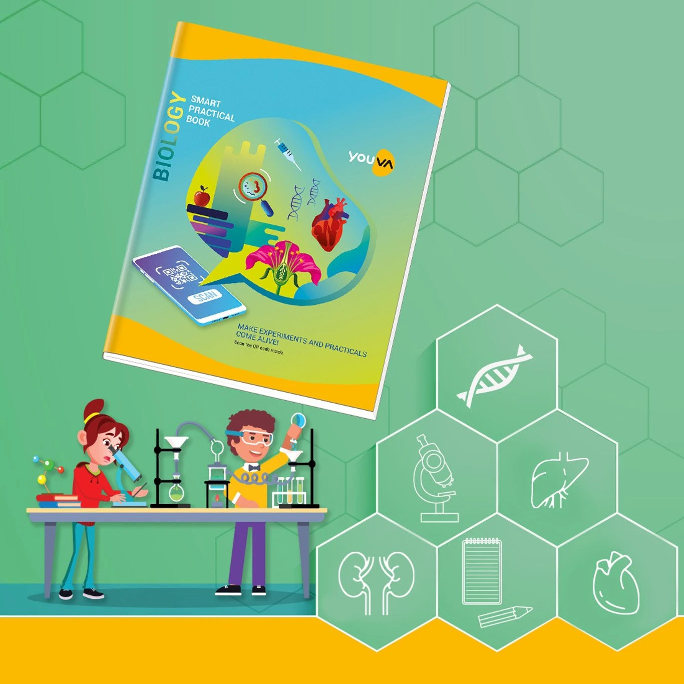 Navneet Youva | Hard Bound | Biology Practical Book | 21.5x26.5 cm | Interleaf | 172 Pages | Pack of 1