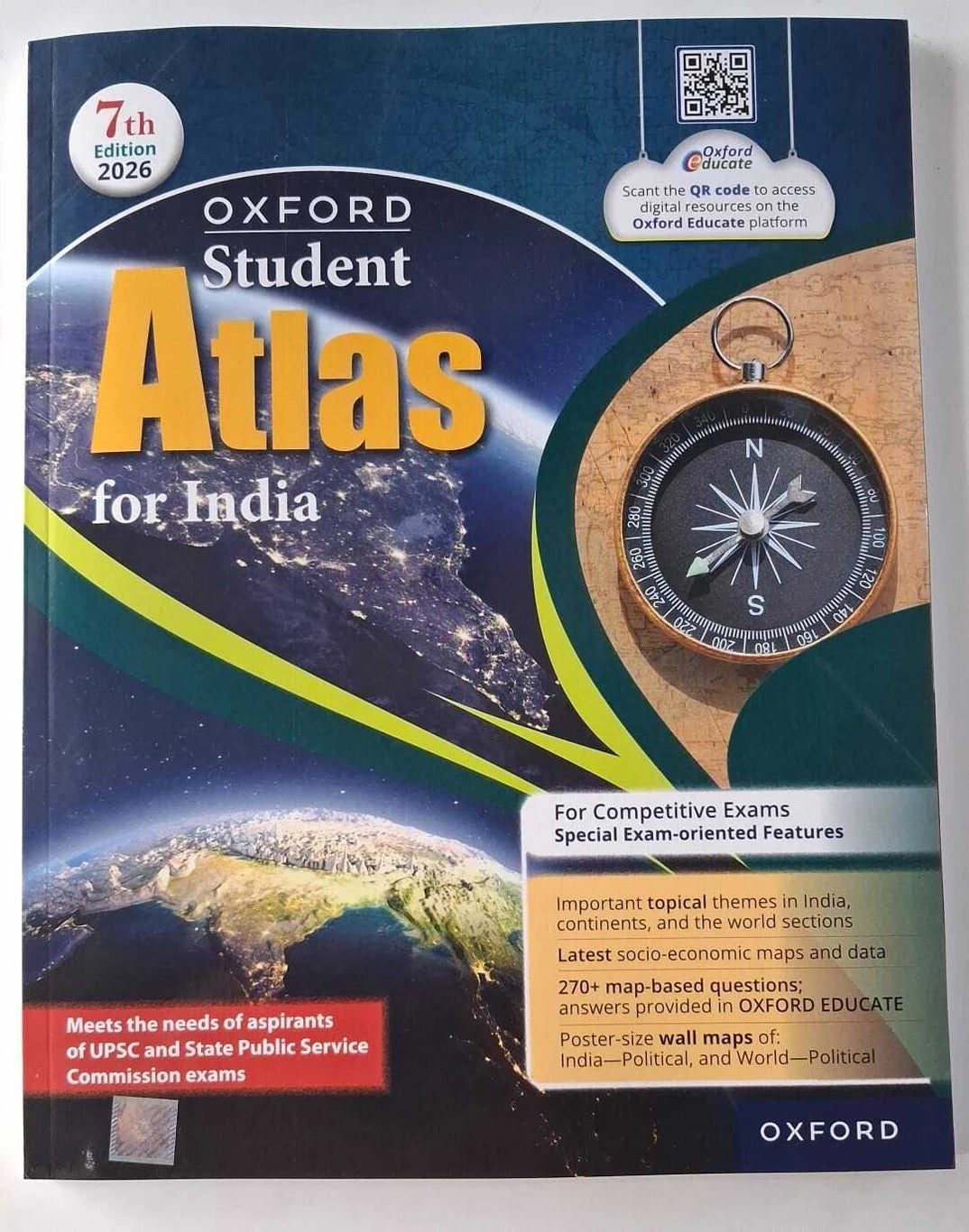 Oxford Student Atlas for India 7th Edition - UPSC & State PSC Exams