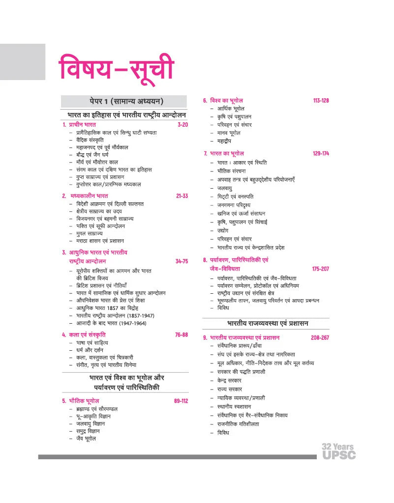32 Years UPSC IAS Prelims Solved Papers (2026–1995) | GS Paper 1 & CSAT Paper 2 | Chapterwise & Topicwise PYQs with Detailed Solutions, Elimination Techniques, 5-Year Trend Analysis & FREE Revision Bullets Booklet | Hindi Medium