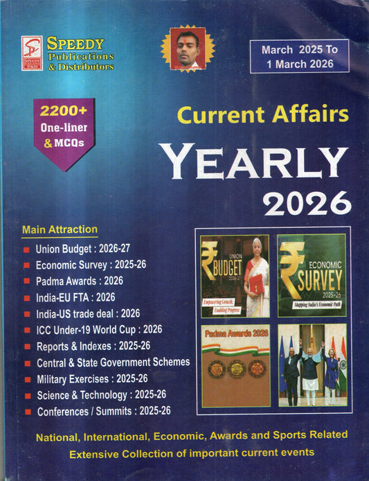 Speedy Current Affairs Yearly || English Version || Original Book || March 2025 to March 2026