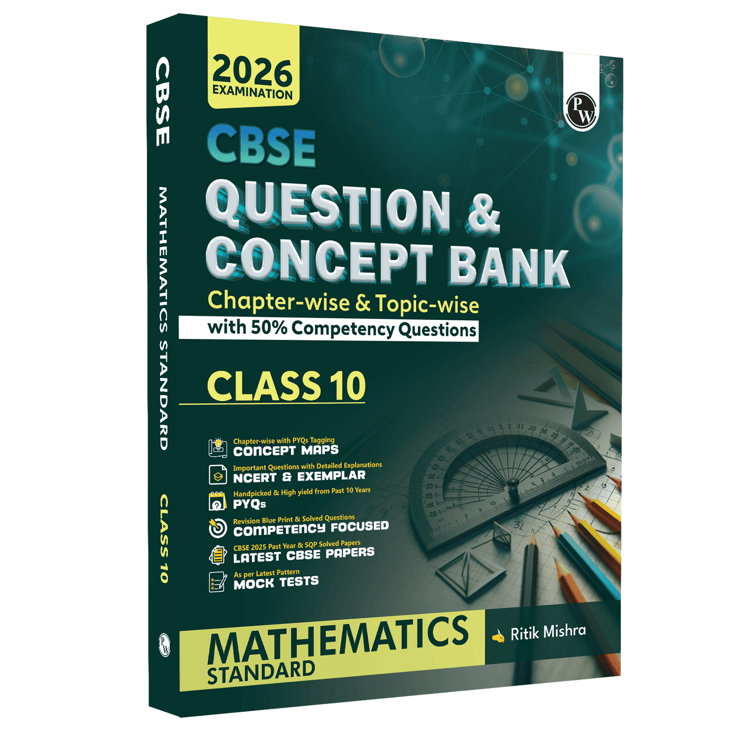 Pw Cbse Question & Concept Bank Qcb Class 10 Mathematics Std For 2026 Exams