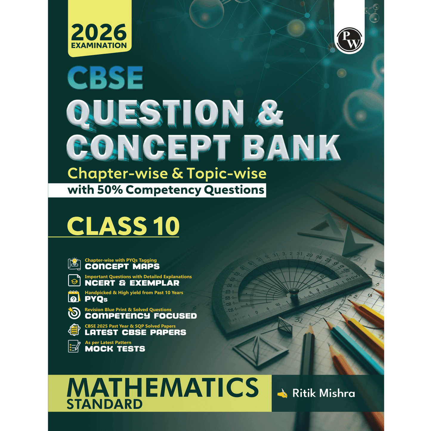 Pw Cbse Question & Concept Bank Qcb Class 10 Mathematics Std For 2026 Exams