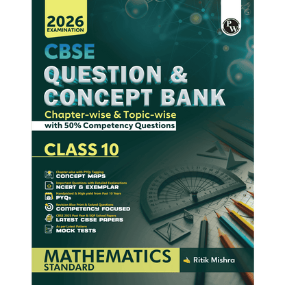 Pw Cbse Question & Concept Bank Qcb Class 10 Mathematics Std For 2026 Exams