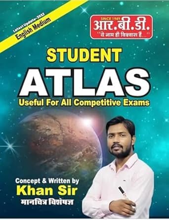 RBD Publication Student Atlas (English Medium) New Edition 2026 | As Per New Syllabus | Useful for All Competitive Exams | By Khan Sir (Paperback)