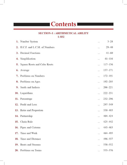 Quantitative Aptitude For Competitive Examinations (Revised Edition 2025): For All Govt. Competitive Exams for Banking, SSC CGL CHSL MTS GD, RRB Railway, Police, UPSC Civil Service, IBPS, SBI BANK PO | S Chand Exam Book 2025