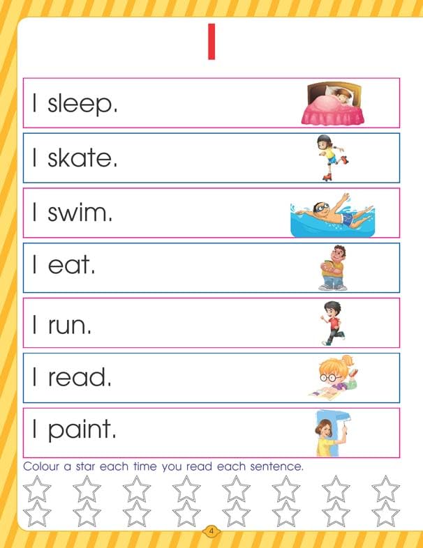 Very First Sight Words Sentences Level - 1