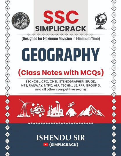 SSC Simplicrack Geography | Class Notes with MCQs | Ishendu Sir | Useful For - SSC-CGL, CPO, CHSL, Stenographer, SP, GD, MTS, Railway, NTPC, ALP, ... RPR, Group D, and all other competitive exams