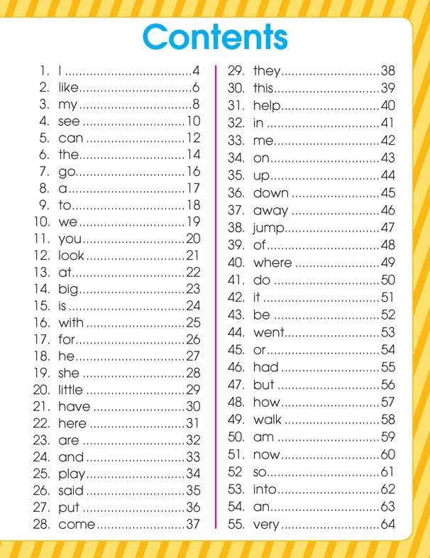 Very First Sight Words Sentences Level - 1