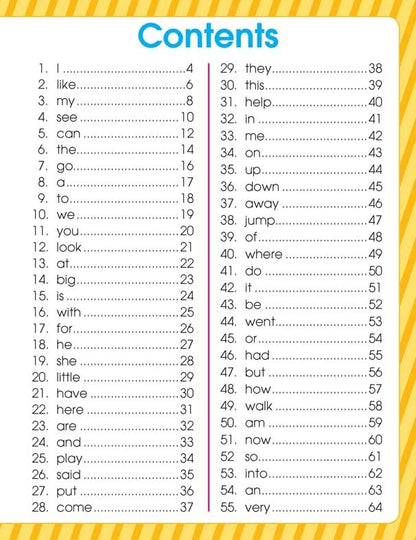 Very First Sight Words Sentences Level - 1