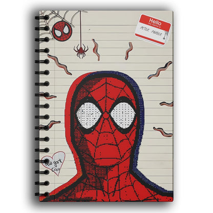 PrintZO Spider-Man Wiro Journal Notebook | A5 Size Unruled Notebook (160 Pages)