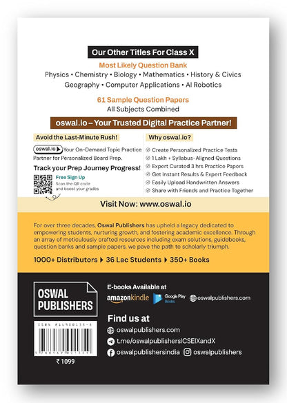 Gurukul By Oswal ICSE Class 10 Last 10 Years Solved Papers for 2027 Examination | Combined All Subjects (Hindi Papers Included) By Oswal Publishers