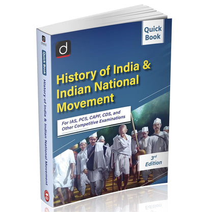 DRISHTI UPSC Books 2026, History of India & Indian National Movement Quick Book 3rd Edition, For IAS, PCS, CAPF, CDS & Other Competitive Exams