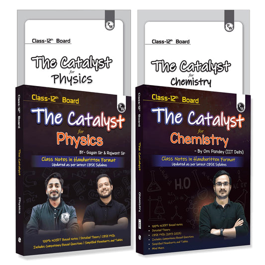 PW Class 12 Board The Catalyst For Chemistry & Physics Combo with Most Relevant Practice Questions Booklet By Om Pandey By Gagan Sir & Rajwant Sir |