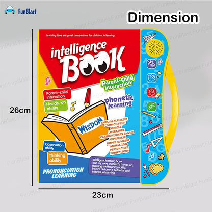 Musical English Interactive Children Learning Book|Educational Phonetic Learning Book| 22 Pages | 3 Interactive Modes - Read, Music & G - Girls & Boys