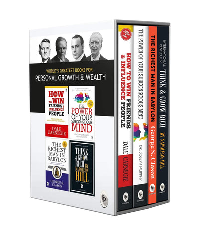 World's Greatest Books For Personal Growth & Wealth (Set of 4 Books) : Perfect Motivational Gift Set