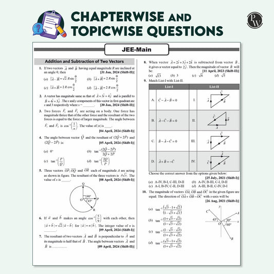 PW JEE Advanced 48 Years (2025-1978) with JEE Main 143 Sets PYQs (2025-2019) Physics, Chemistry, Maths Combo Set of 3 | Chapterwise and Topicwise Solved Papers For JEE 2026 Exams [Paperback] PW