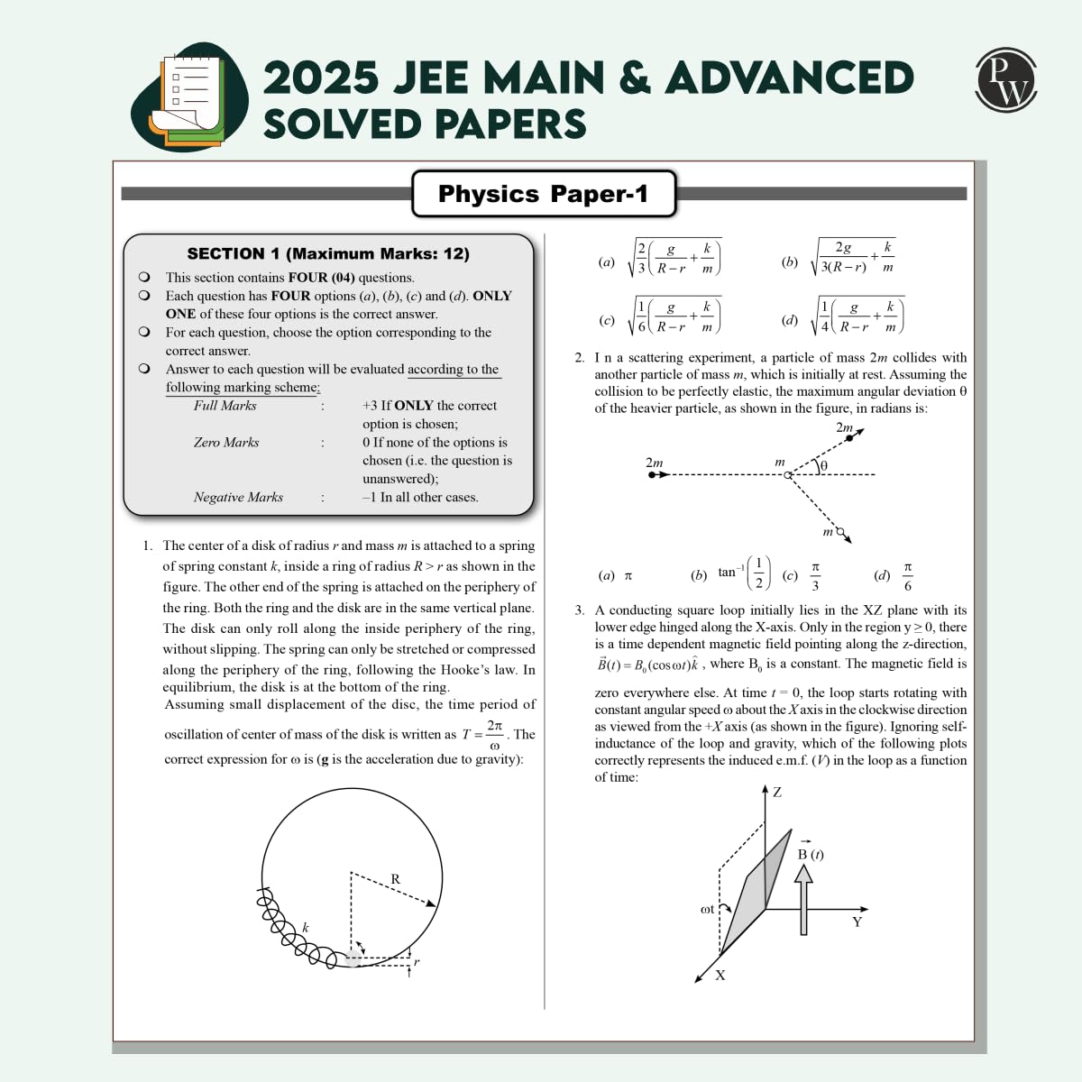 PW JEE Advanced 48 Years (2025-1978) with JEE Main 143 Sets PYQs (2025-2019) Physics, Chemistry, Maths Combo Set of 3 | Chapterwise and Topicwise Solved Papers For JEE 2026 Exams [Paperback] PW