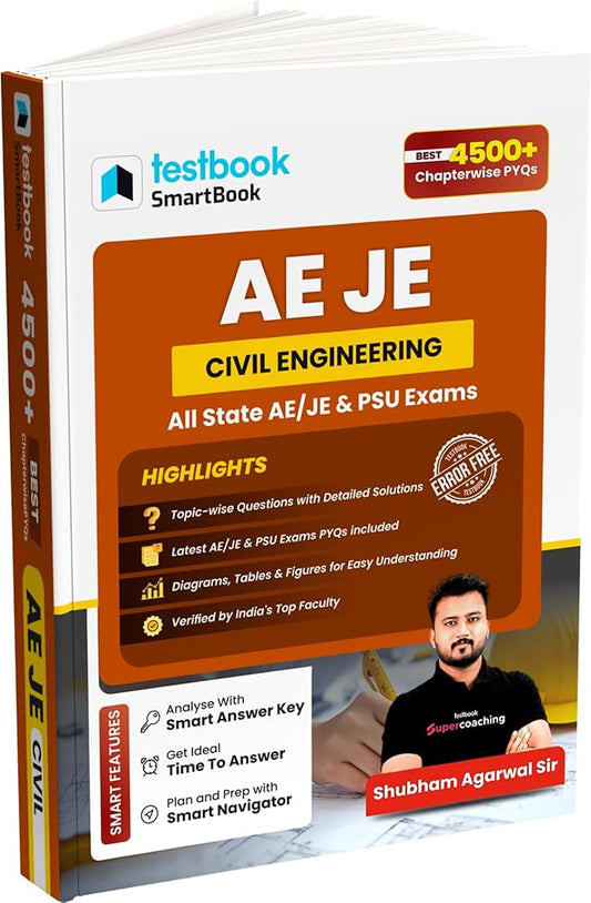 AE JE Exams Civil Engineering Best 4500+ Topic Wise Questions