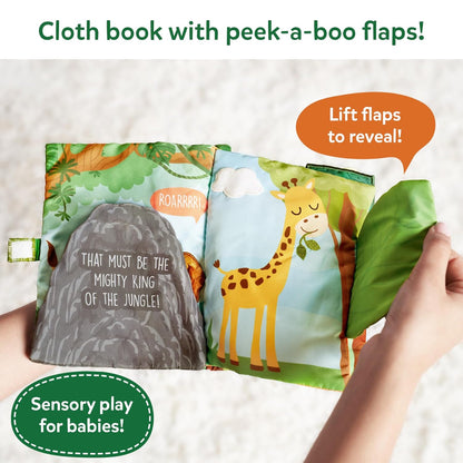 Skillmatics Peek-A-Boo - Jungle Theme Soft Cloth Book