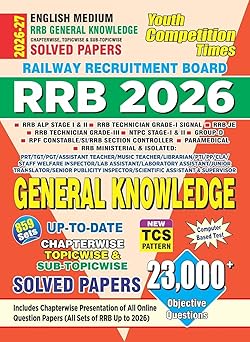 YCT Youth RRB General Knowledge 2026 Chapterwise, Topicwise & Sub-Topicwise Solved Papers - 23000+ Objectives, 859 Sets - [ENGLISH MEDIUM] -FOR 2026 Exams
