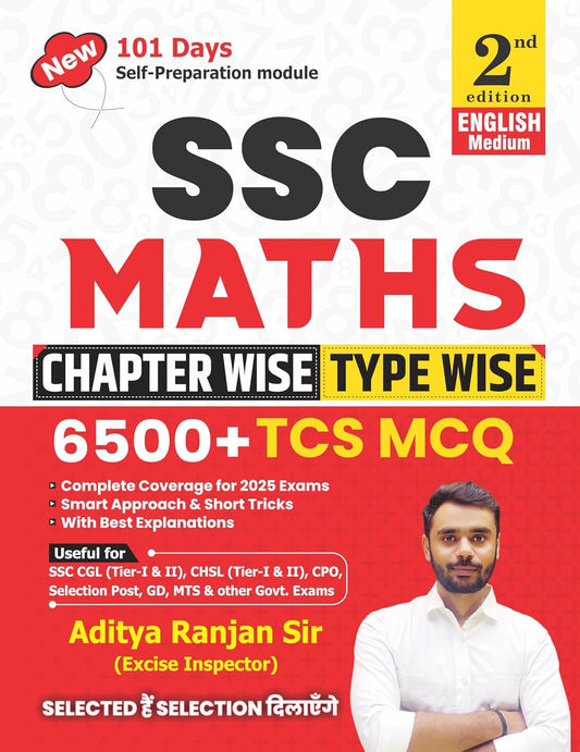 Aditya Ranjan Sir | Ssc Maths 6500+ | Chapter-wise & Type -wise | English Medium | 2nd Edition | With Detailed Explanation & Short Tricks