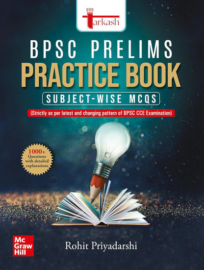 Tarkash BPSC Prelims 2025 Practice Book (English Medium) | 1000+ Subjectwise Practice Questions MCQs | Combined Competitive Exam (CCE) Latest