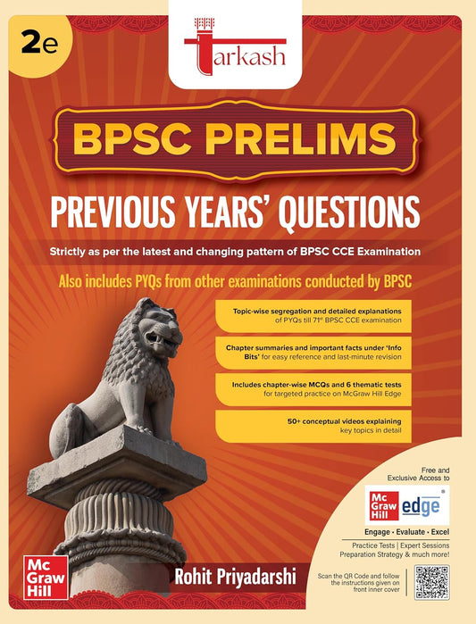 Tarkash Bpsc Prelims Subject-wise Previous Years' Solved Papers | 39th 70th Bpsc Pyqs Question Bank | Bihar Public Service Commission | Online Chapter