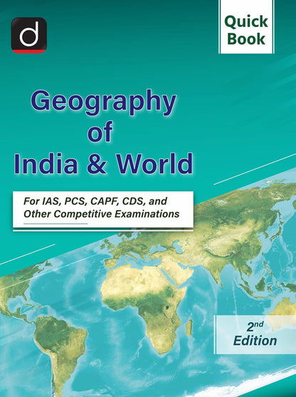 DRISTI IAS Quick Book Geography of India & World, UPSC Books 2026, 2nd Edition, English Medium, For IAS, PCS, CAPF, CDS & Other Competitive Exams