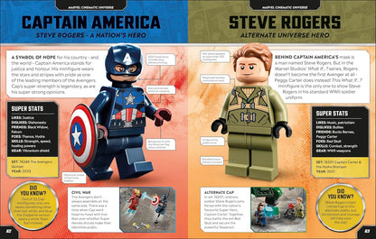 LEGO Marvel Character Encyclopedia : With Exclusive Captain America Minifigure
