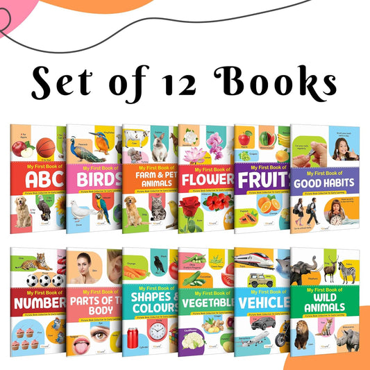 My First Picture Book Collection Early Learning : Books Children, Learning Picture Library Kids, Toddler Book, Early Learning Book 10 Topics