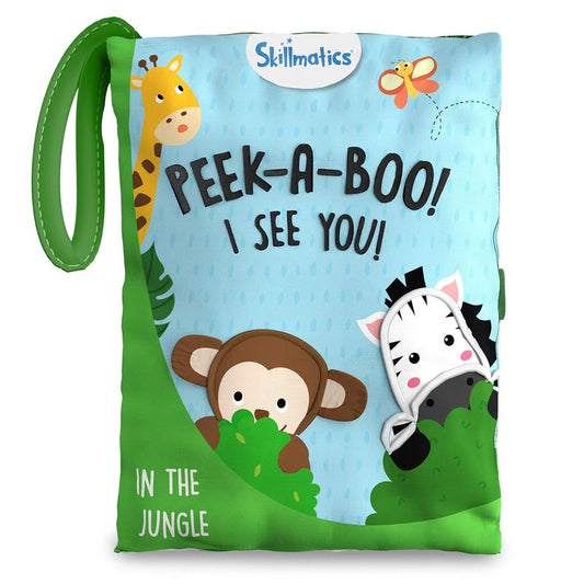 Skillmatics Peek-A-Boo - Jungle Theme Soft Cloth Book