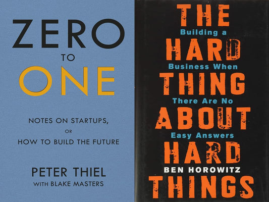 Zero To One + The Hard Thing About Hard Things paperback English Edition by Ebory Edge