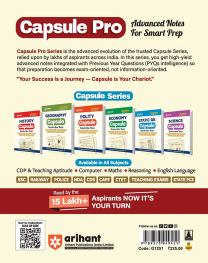 UGC NET Paper 1 Capsule Pro | Teaching & Research Aptitude Advanced Notes for NET, SET, JRF | Includes 2026 Solved Papers & PYQs