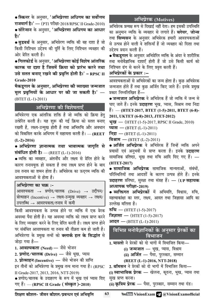 SUPER TET Sahayak Adhyapak Bharti Pariksha 2026 Shikshan Kaushal, Jeevan Kaushal / Prabandhan Evam Abhivrutti Margdarshika (Bhag 2) By Purvi Singh | Vision Exam