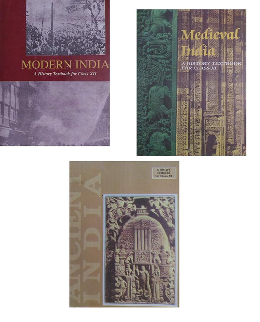 OLD NCERT 3 BOOK COMBO - ANCIENT, MEDIVAL & MODERN INDIA - BOOKS FOR UPSC & CIVIL SERViCES