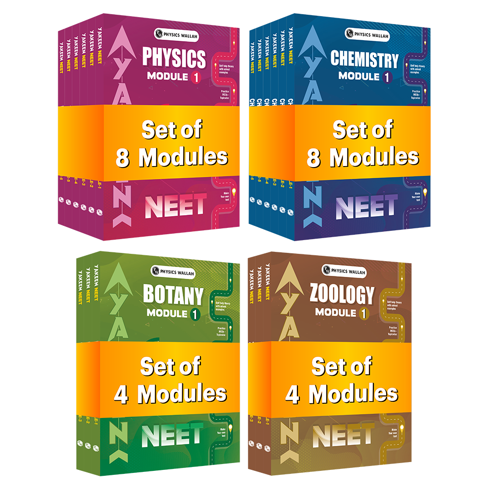 Yakeen For Neet Droppers Physics Modules With Solutions Combo Set Of 8 Books (2025 Edition)