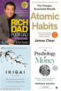 Generic Atomic Habits & Rich Dad Poor Dad & Ikigai Japaness & The Psychology Of Money ) English - Paperback 8192933571 9788192933573